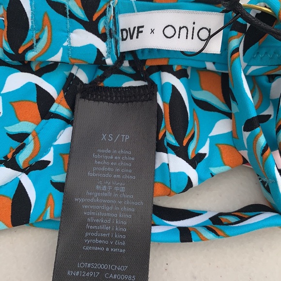 DVF x Onia Mila Top in Scuba Blue - Picture 7 of 9